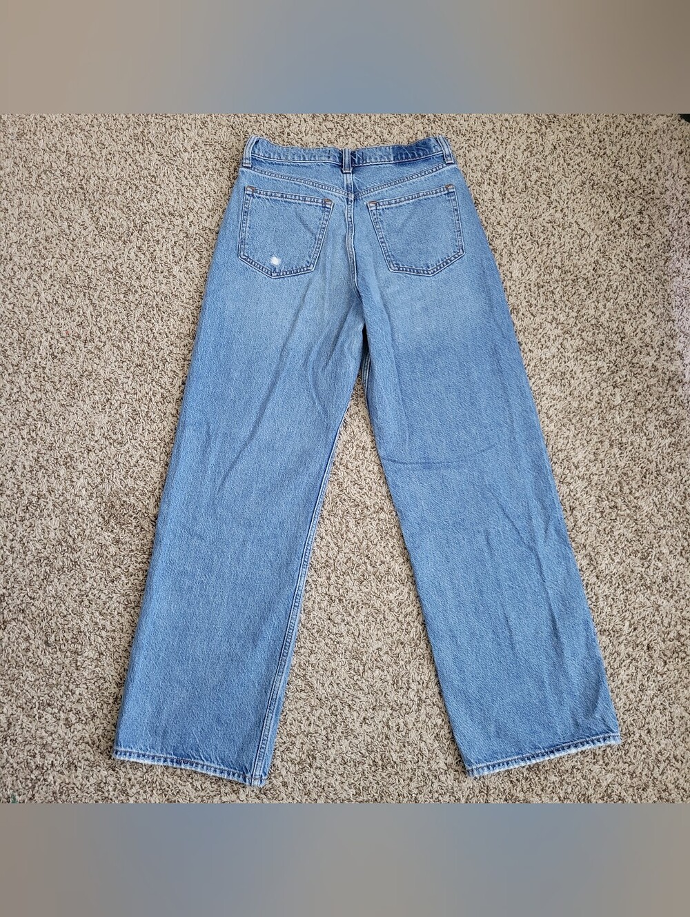 Abercrombie & Fitch The Loose High Rise Jeans Blue Denim Jean 27 4 Regular - Picture 3 of 4